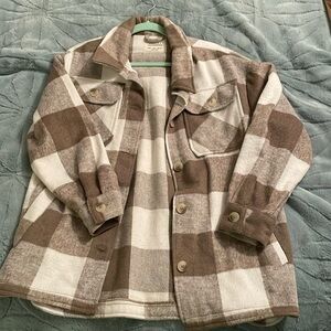 Like new plaid shacket